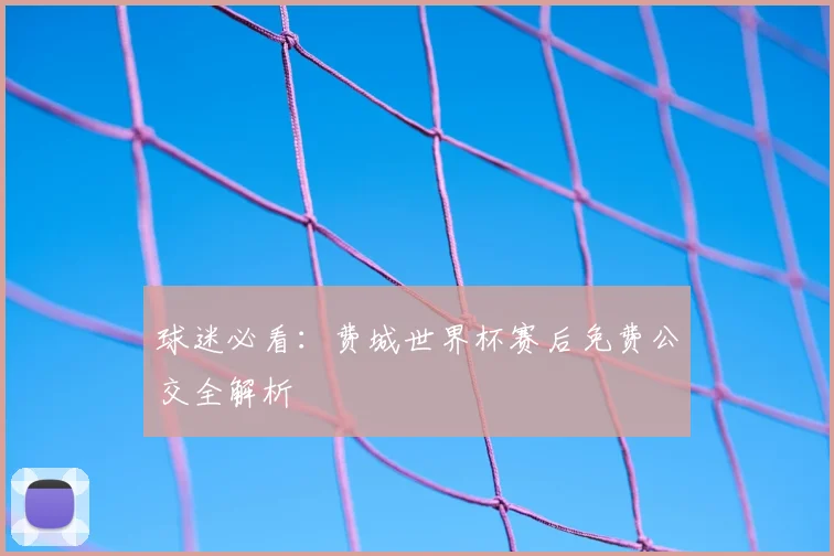 球迷必看：费城世界杯赛后免费公交全解析